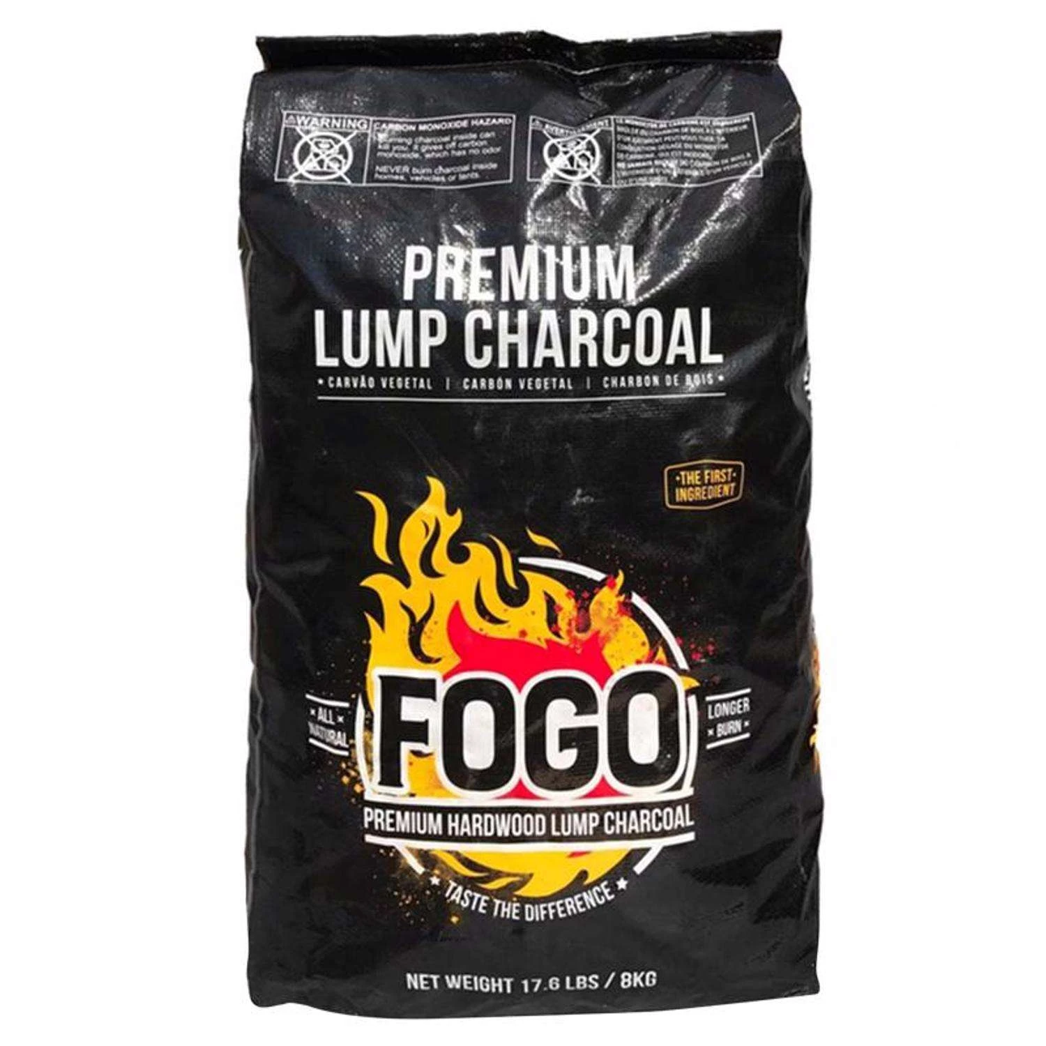 FOGO Premium (Black Bag) All Natural Lump Charcoal 17.6 Lb 1 FOGO Premium (Black Bag) All Natural Lump Charcoal 17.6 Lb