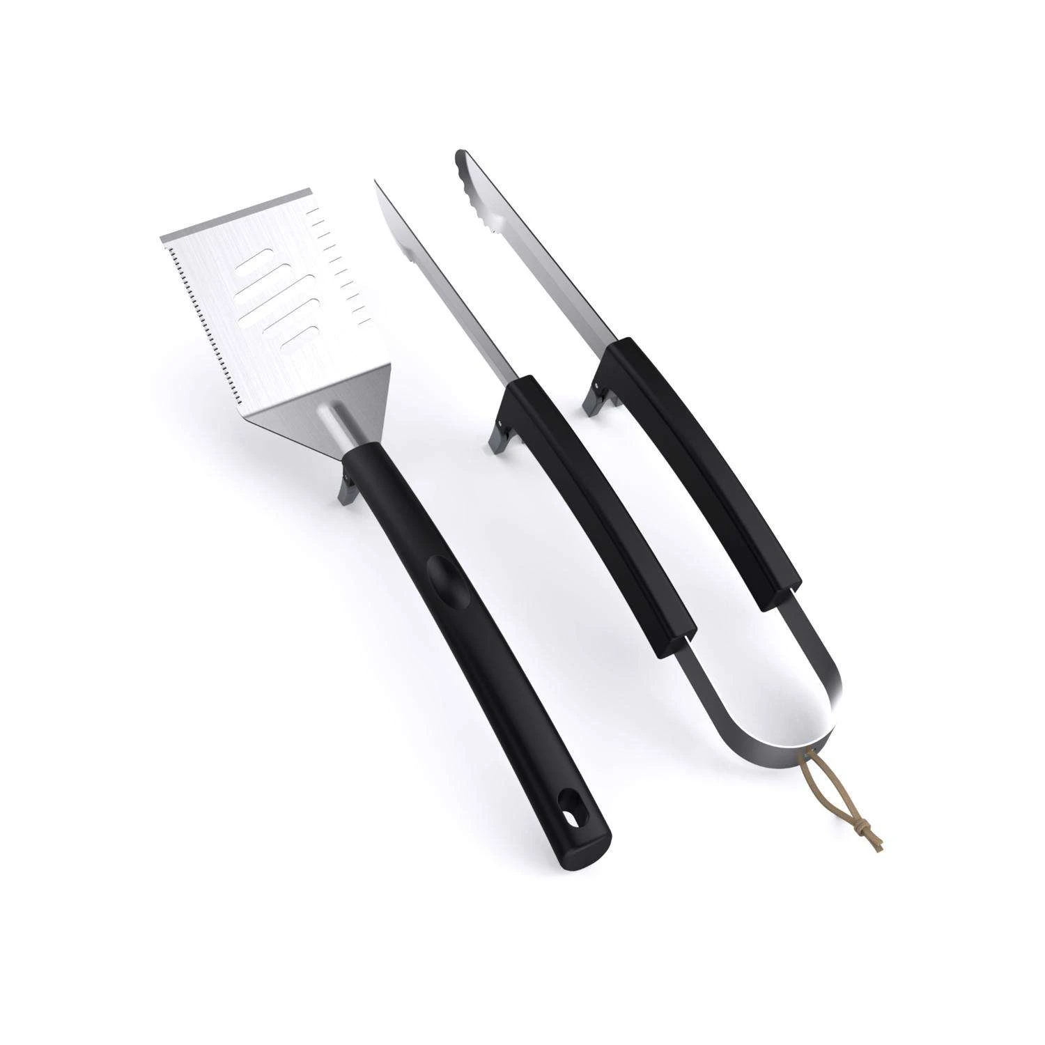 Grill Mark Stainless Steel Black/Silver Grill Tool Set 2 Pc 4 Grill Mark Stainless Steel Black/Silver Grill Tool Set 2 Pc - Image 4