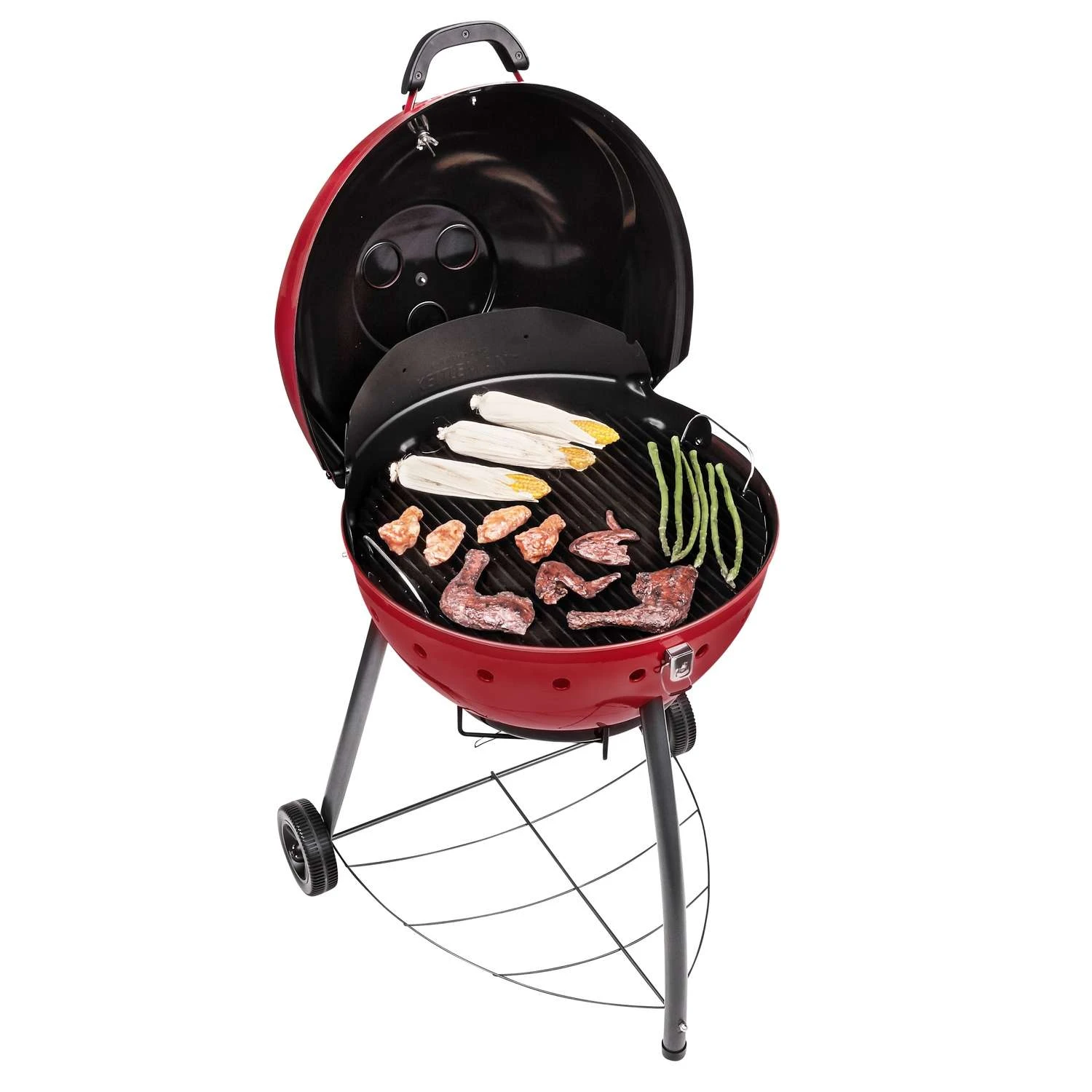 Char-Broil 21 In. Kettelman TRU-Infrared Charcoal Grill Red 6 Char-Broil 21 In. Kettelman TRU-Infrared Charcoal Grill Red - Image 6