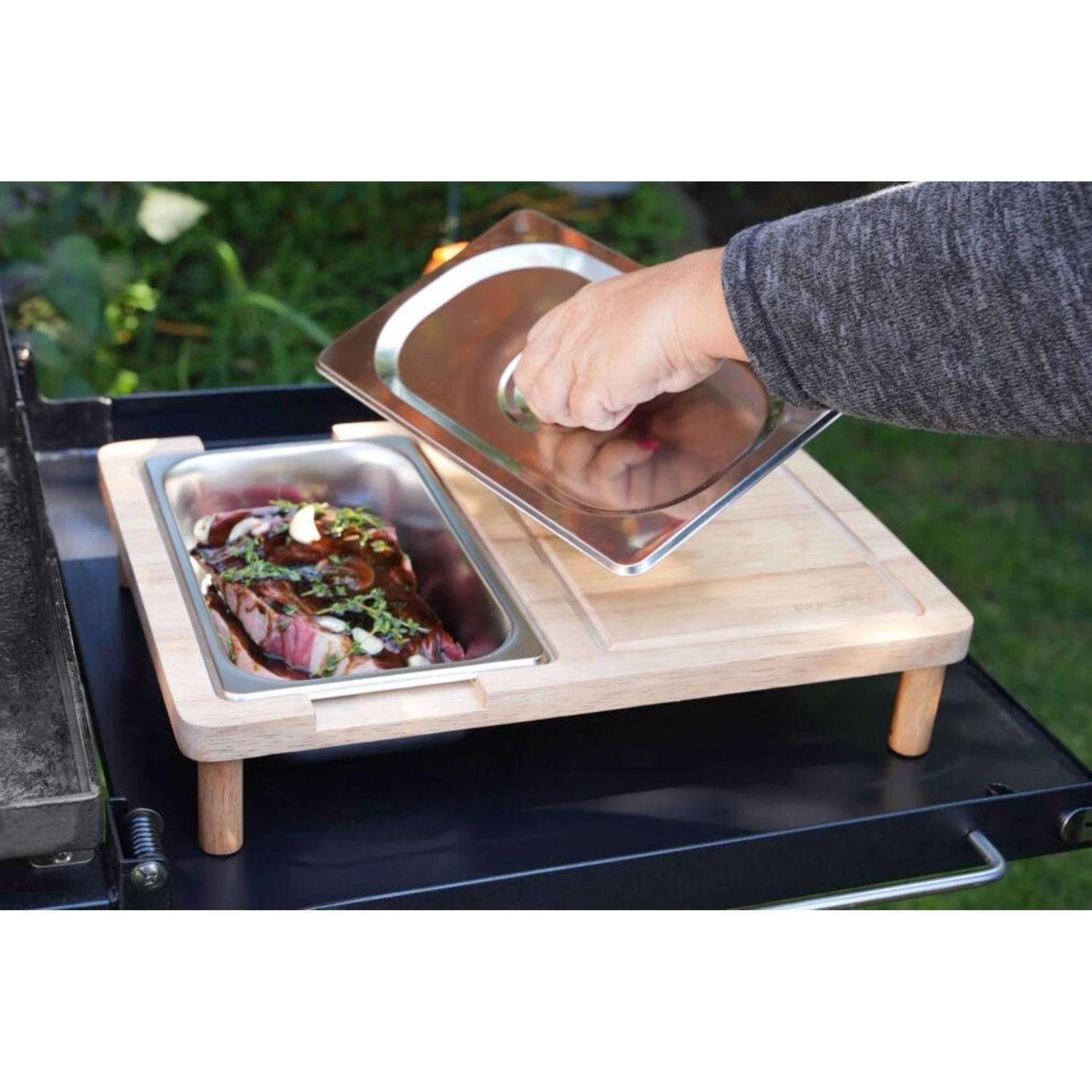 Razor Natural Wood Grill Prep Tray 15.75 In. L X 11.81 In. W 1 Pk 4 Razor Natural Wood Grill Prep Tray 15.75 In. L X 11.81 In. W 1 Pk - Image 4