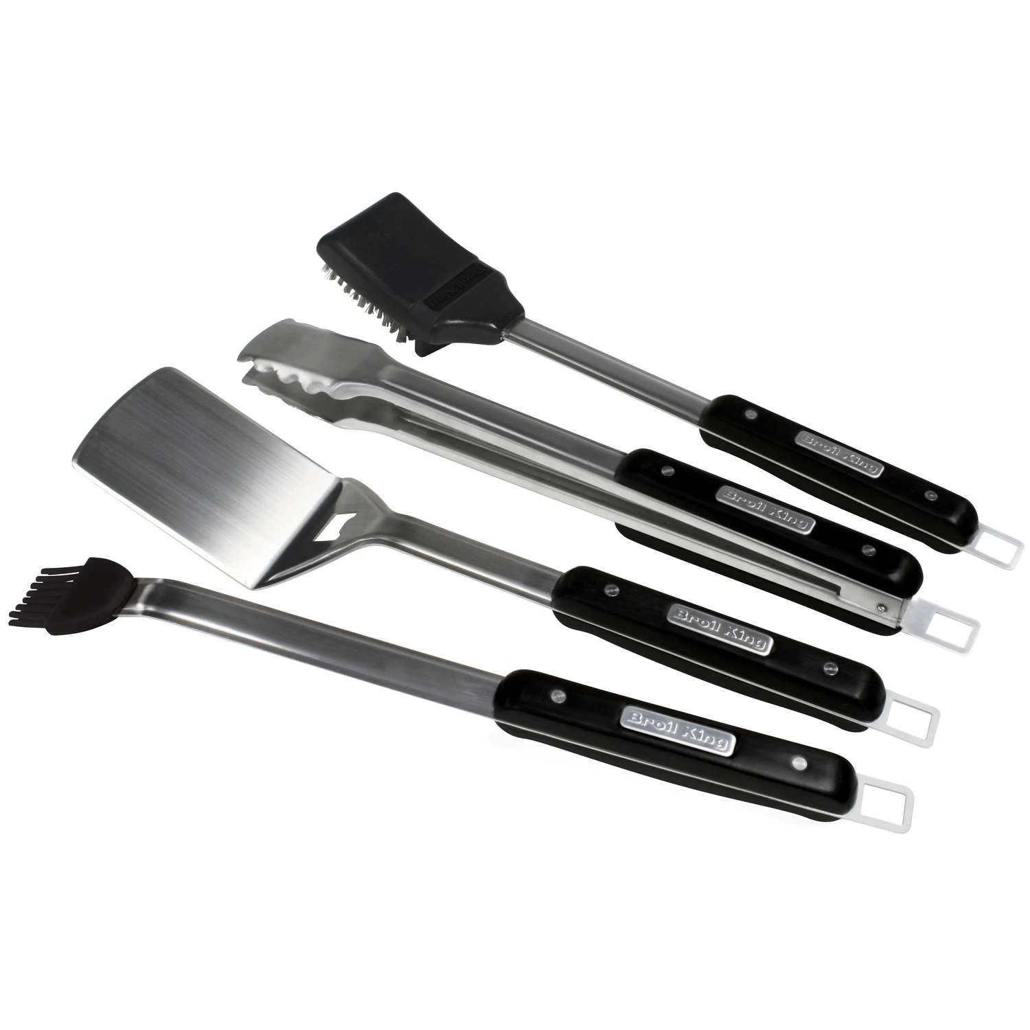 Broil King Imperial Black/Silver Grill Tool Set 4 Pc 2 Broil King Imperial Black/Silver Grill Tool Set 4 Pc - Image 2