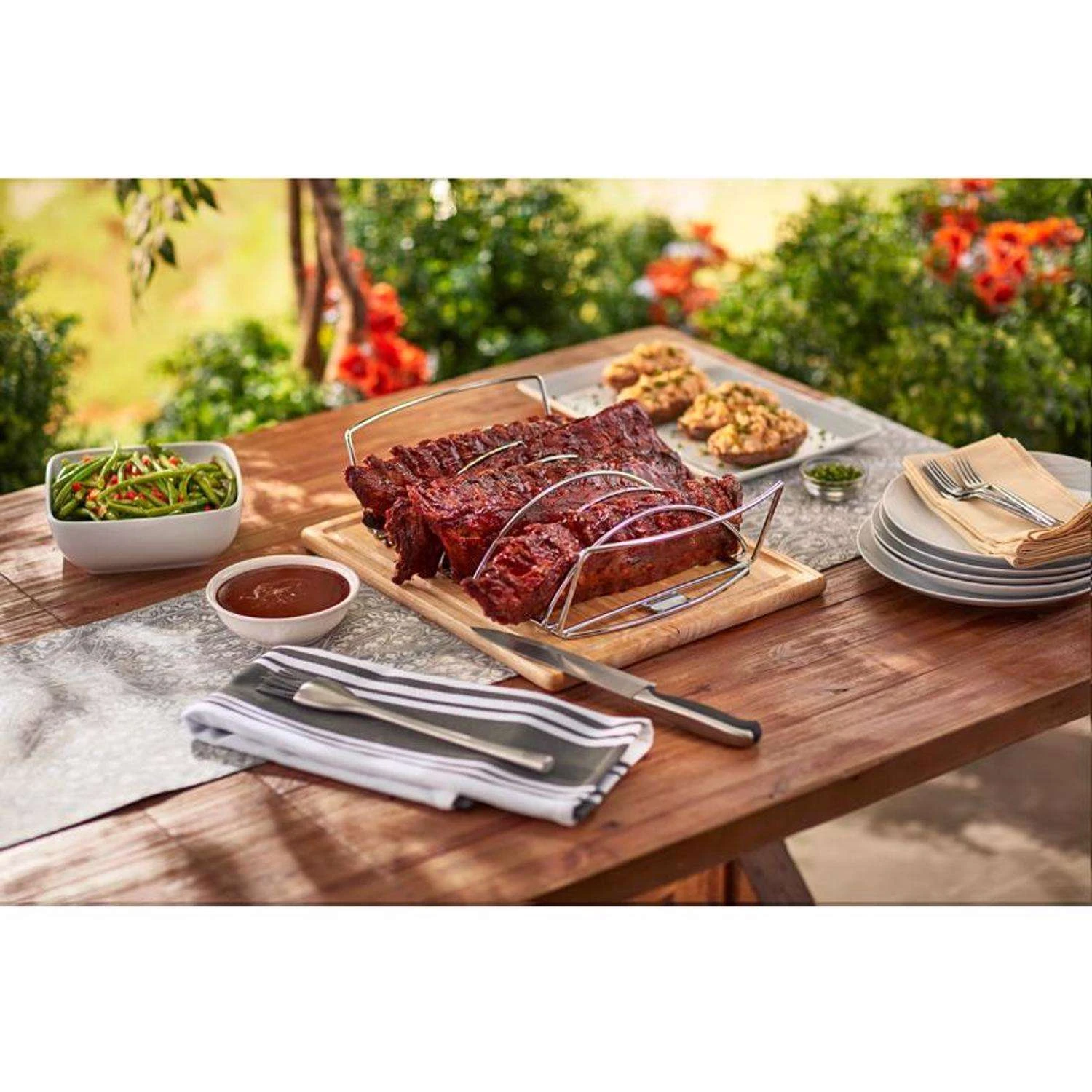 Weber Steel Roasting Rack 17.1 In. L X 10.5 In. W 1 Pk 9 Weber Steel Roasting Rack 17.1 In. L X 10.5 In. W 1 Pk - Image 9