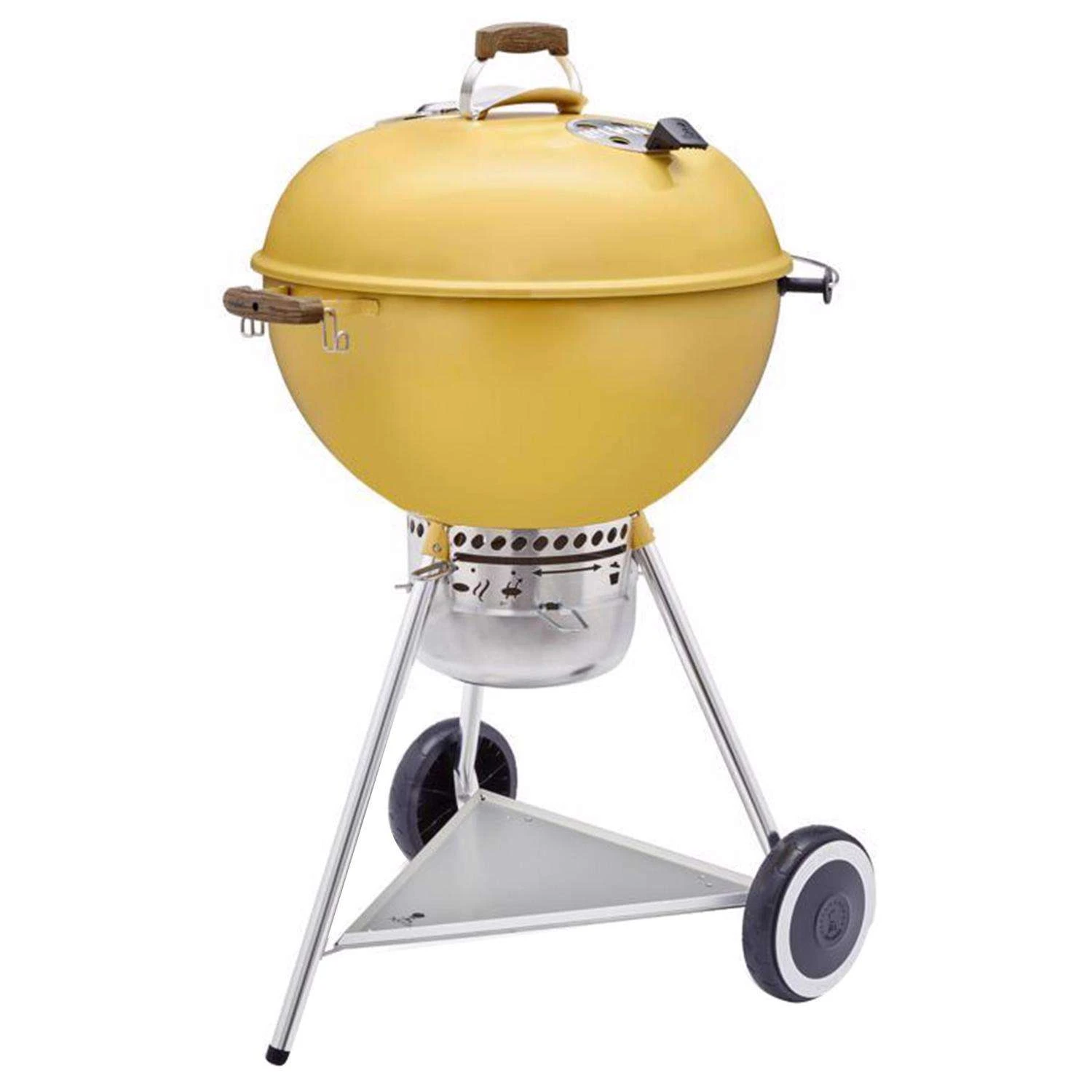 Weber 22 In. 70th Anniversary Kettle Charcoal Grill Hot Rod Yellow 1 Weber 22 In. 70th Anniversary Kettle Charcoal Grill Hot Rod Yellow