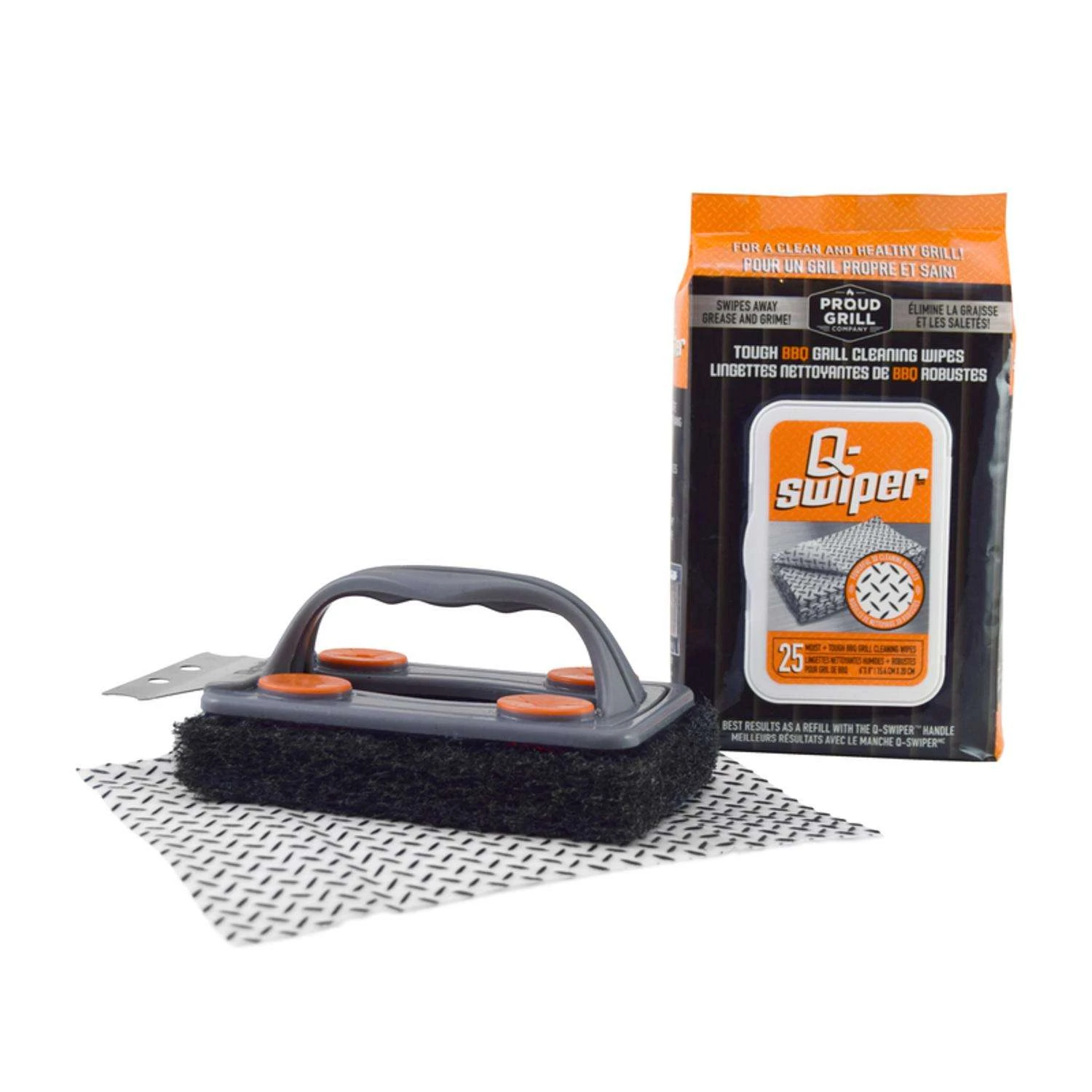 Proud Grill Q-Swiper Grill Cleaning Kit 7 In. H X 3 In. L X 3.4 In. W 26 Pc 1 Proud Grill Q-Swiper Grill Cleaning Kit 7 In. H X 3 In. L X 3.4 In. W 26 Pc