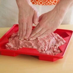 Shape+Store Red Plastic Burger Press 32 Oz 10 Shape+Store Red Plastic Burger Press 32 Oz -The Grill Spot d934d906 15ee 415a bd4b d2896eb77c10