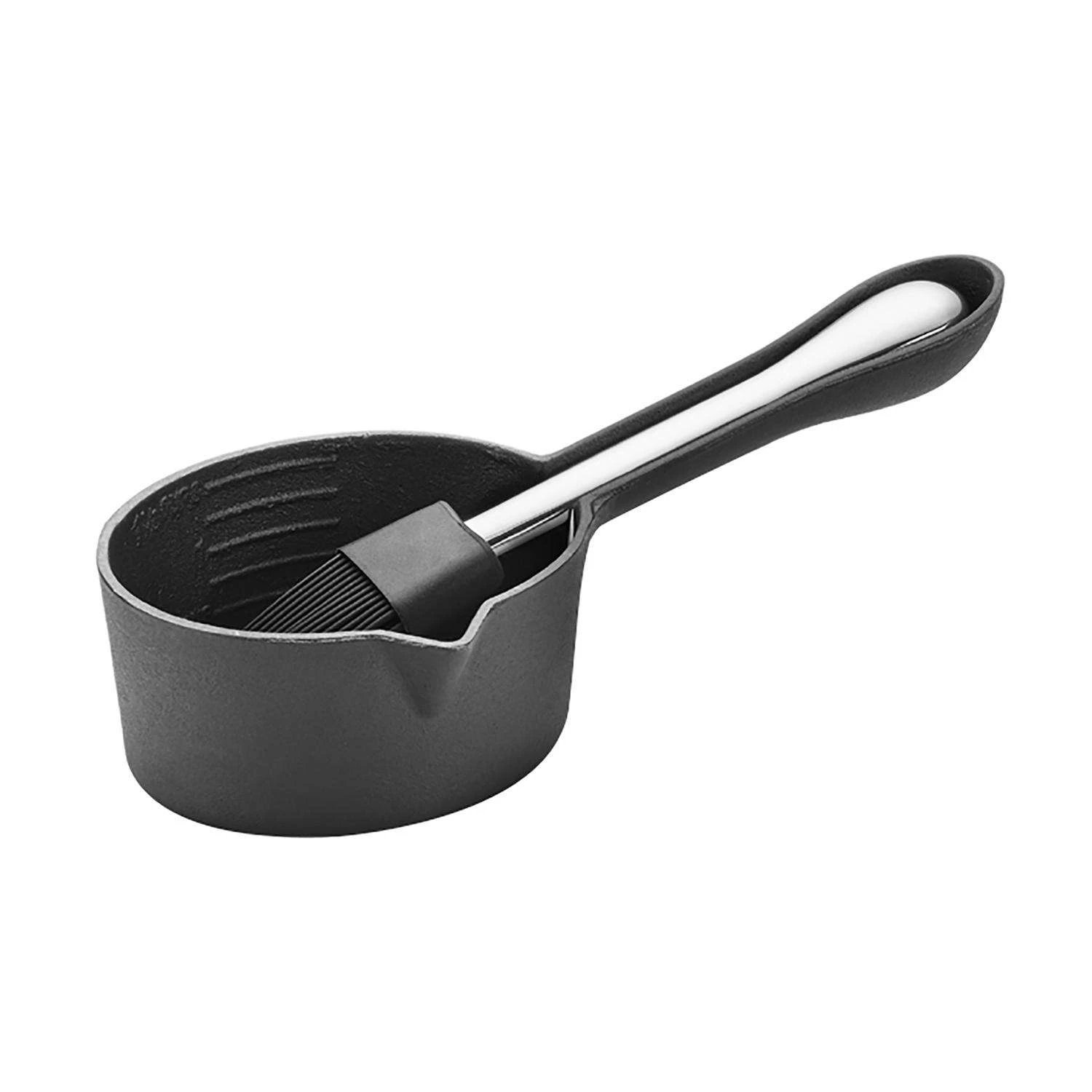 Outset Cast Iron Black/Silver Grill Basting Set 2 Pc 2 Outset Cast Iron Black/Silver Grill Basting Set 2 Pc - Image 2