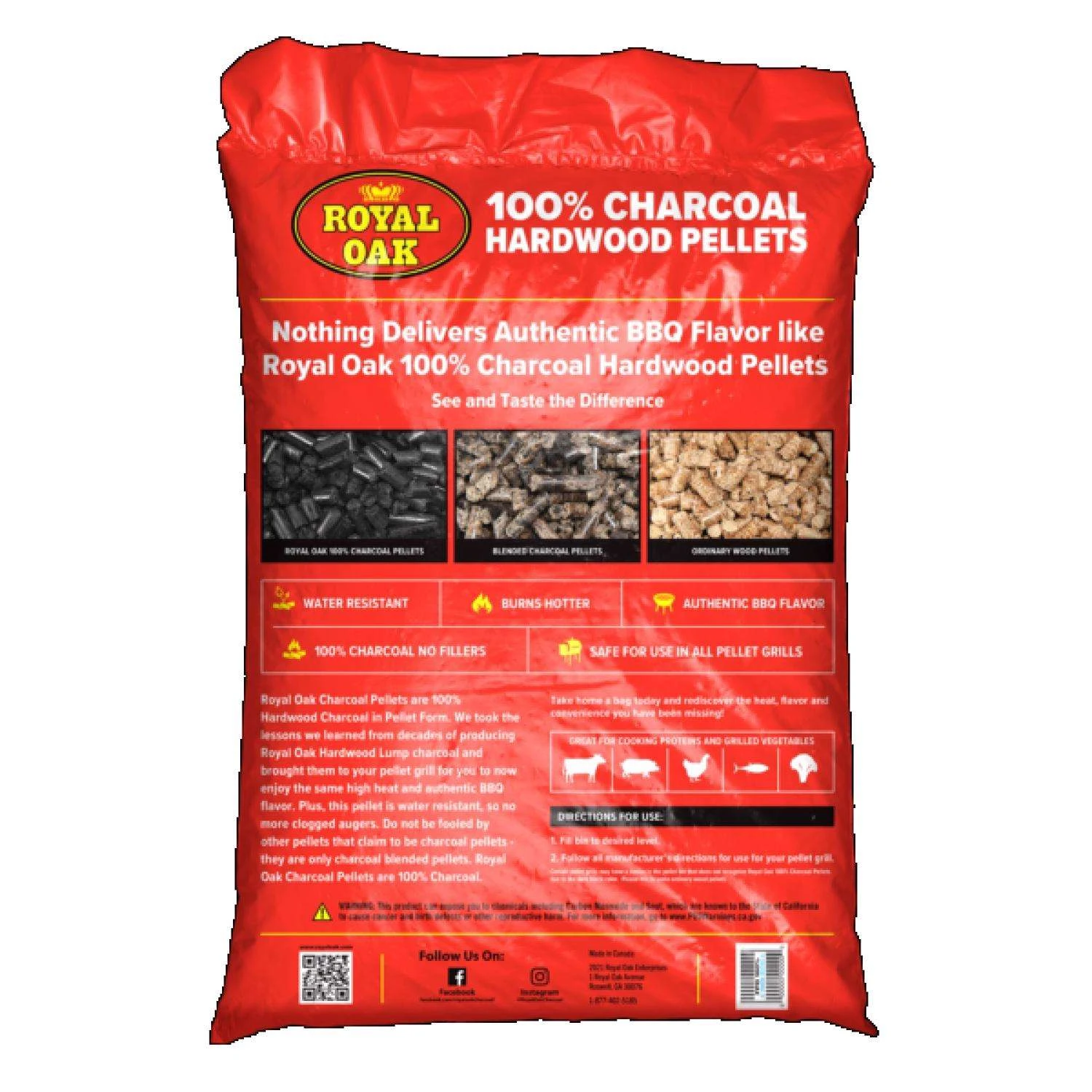 Royal Oak Hardwood Charcoal Pellets 20 Lb 2 Royal Oak Hardwood Charcoal Pellets 20 Lb - Image 2