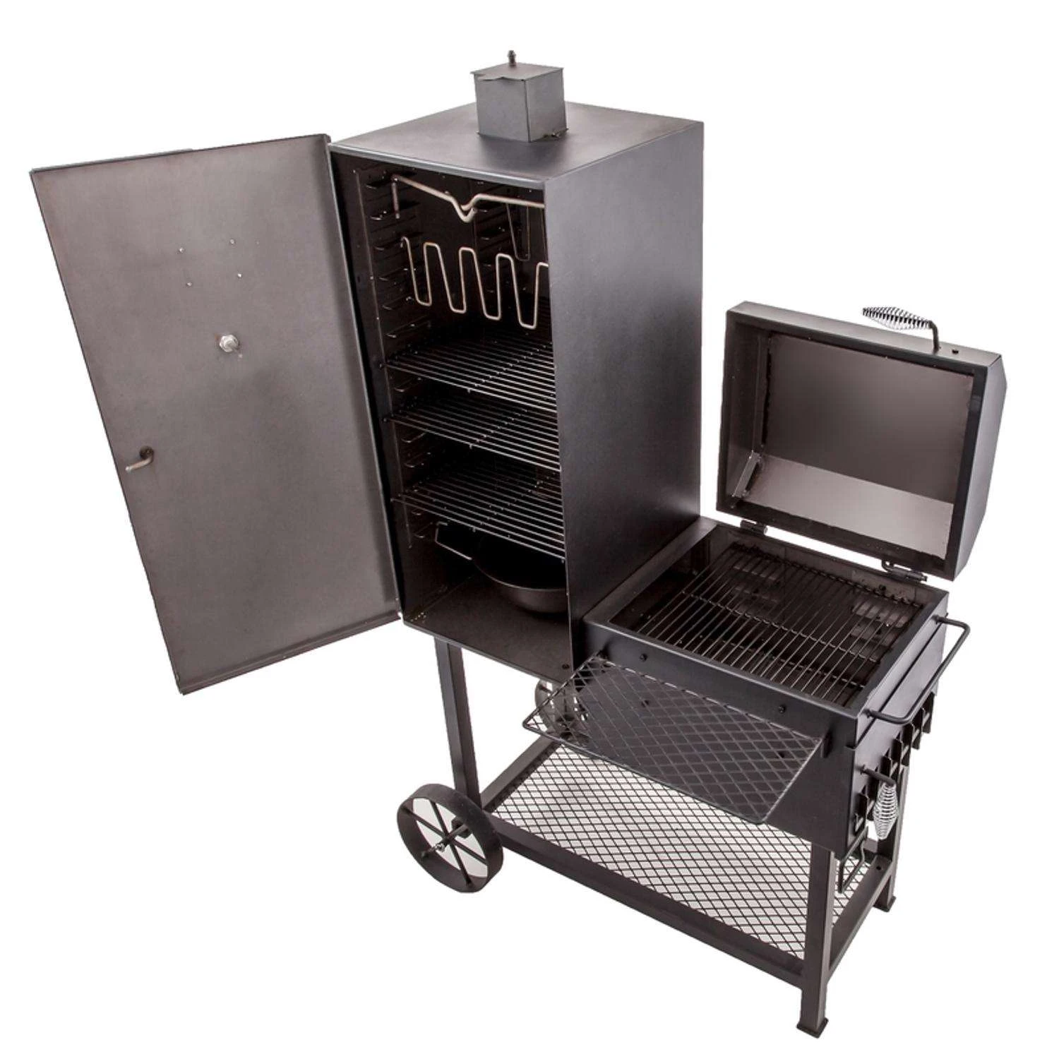 Oklahoma Joe's Bandera Charcoal Vertical Smoker Black 2 Oklahoma Joe's Bandera Charcoal Vertical Smoker Black - Image 2