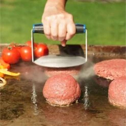 Razor Plastic/Stainless Steel Burger Press 1 Pk 8 Razor Plastic/Stainless Steel Burger Press 1 Pk -The Grill Spot dec57f62 a21f 44d4 bef9 d74dd5f90049