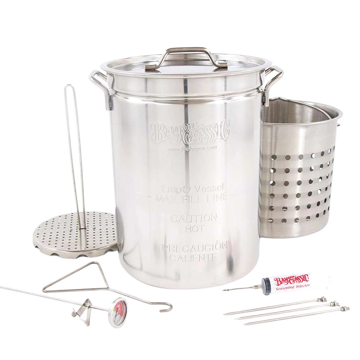 Bayou Classic Stainless Steel Turkey Fryer Kit 32 Qt 1 Pk 1 Bayou Classic Stainless Steel Turkey Fryer Kit 32 Qt 1 Pk