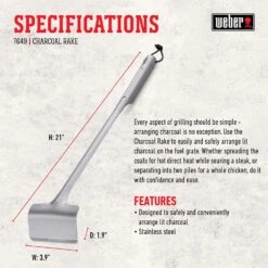 Weber Stainless Steel 1.9 In. L X 3.9 In. W For Weber 8 Weber Stainless Steel 1.9 In. L X 3.9 In. W For Weber -The Grill Spot e5092a37 88e9 4029 9d17 a988dfb8d3be