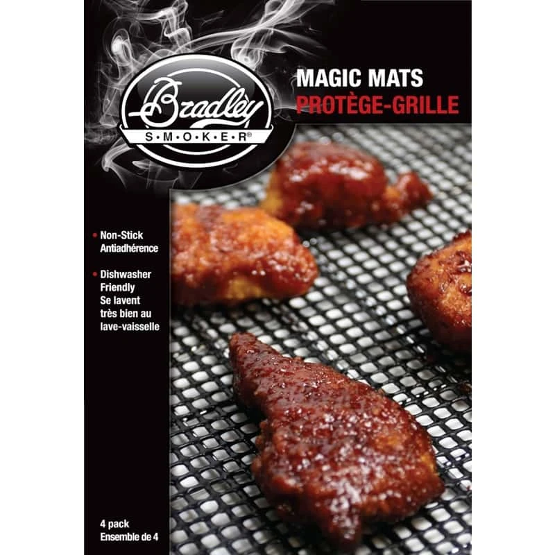 Bradley Smoker Silicone Grill Cooking Mat 13.25 In. L X 10.25 In. W 4 Pk 1 Bradley Smoker Silicone Grill Cooking Mat 13.25 In. L X 10.25 In. W 4 Pk