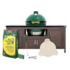 Big Green Egg 24 In. XLarge EGG Package With 72" Modern Farmhouse Table Charcoal Kamado Grill And Sm