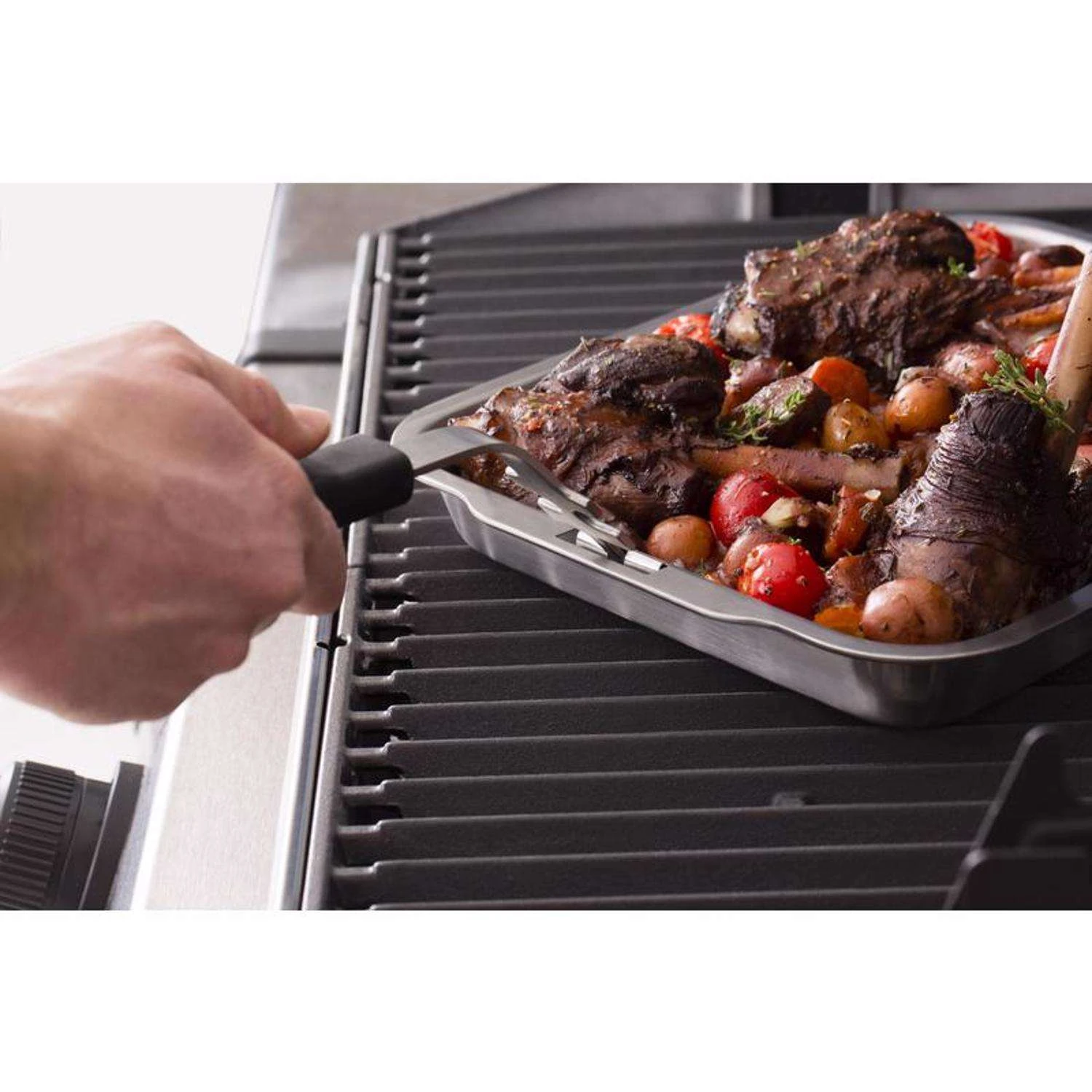 Broil King Stainless Steel Roasting Pan 13.25 In. L X 10.15 In. W 1 Pk 3 Broil King Stainless Steel Roasting Pan 13.25 In. L X 10.15 In. W 1 Pk - Image 3