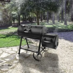 Oklahoma Joe's Longhorn Charcoal/Wood Offset Smoker Black 14 Oklahoma Joe's Longhorn Charcoal/Wood Offset Smoker Black -The Grill Spot eb5c27ef 3602 48c4 ac5e 4fbd94866b88
