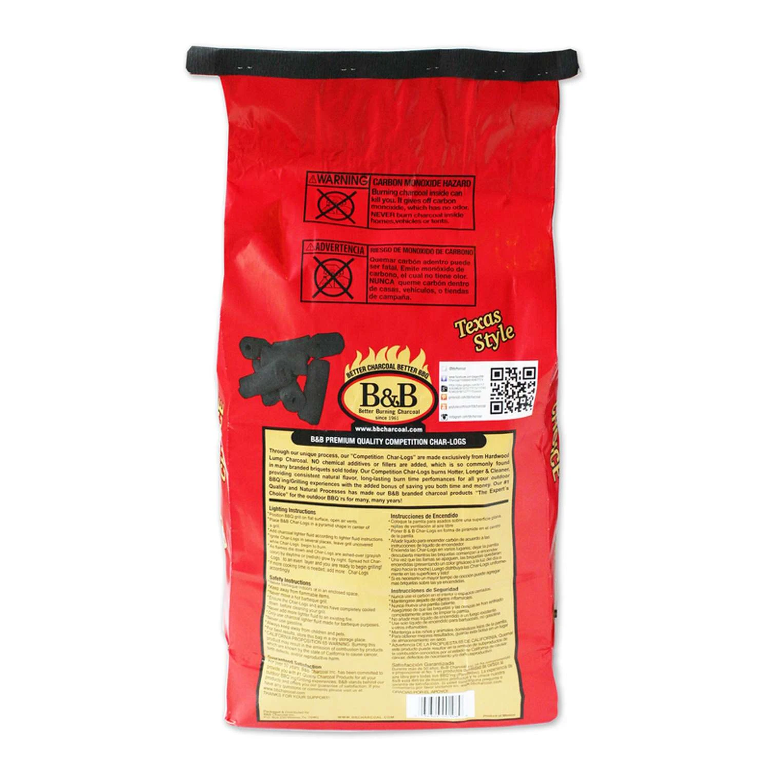 B&B Charcoal All Natural Char-Logs 30 Lb 2 B&B Charcoal All Natural Char-Logs 30 Lb - Image 2