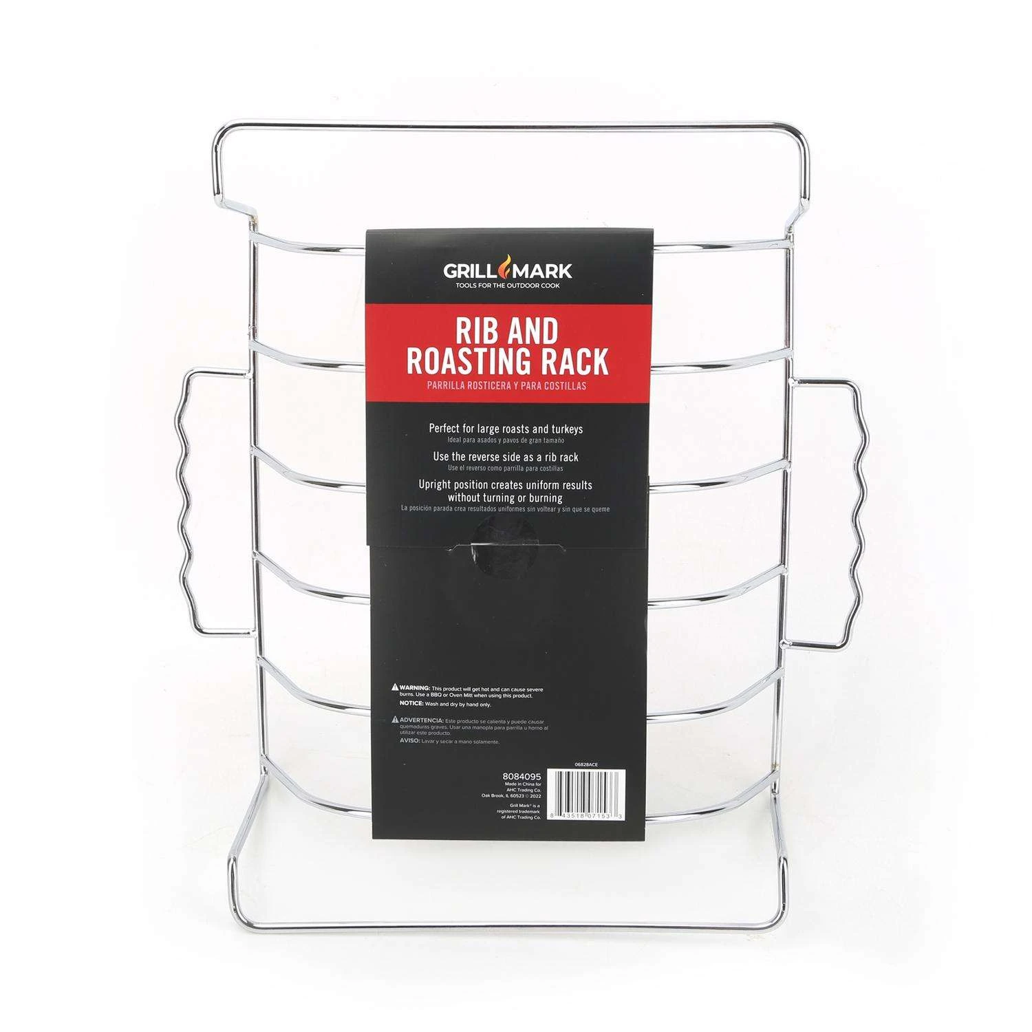 Grill Mark Steel Rib And Roast Rack 10 In. L X 4.75 In. W 1 Pk 2 Grill Mark Steel Rib And Roast Rack 10 In. L X 4.75 In. W 1 Pk - Image 2