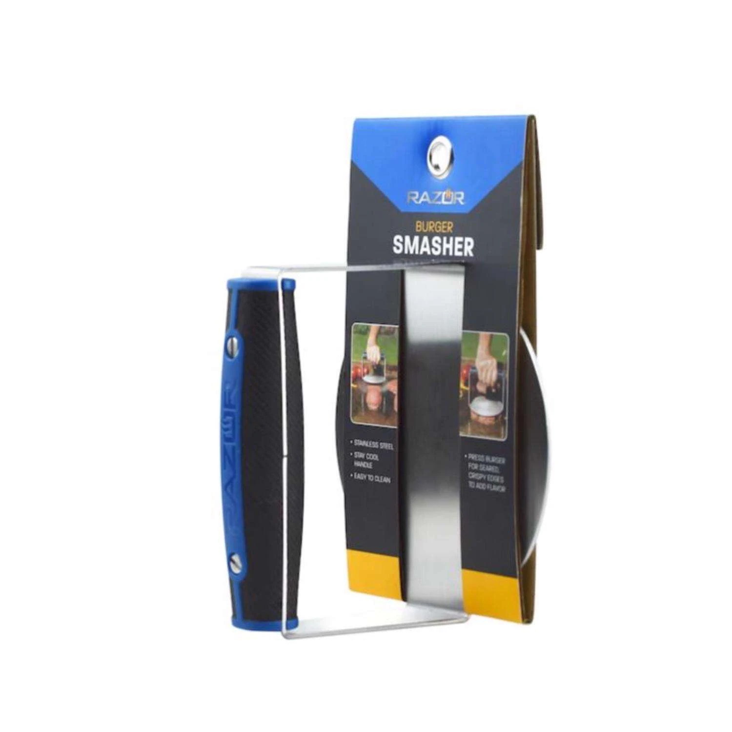 Razor Plastic/Stainless Steel Burger Press 1 Pk 2 Razor Plastic/Stainless Steel Burger Press 1 Pk - Image 2