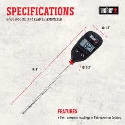 Weber Instant Read Digital Meat Thermometer -The Grill Spot ff304110 acf2 47b0 8cd2 e8e1005deae2